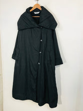 Load image into Gallery viewer, Yacco Maricard Women&#39;s High Neck Overcoat Coat | UK16 | Black

