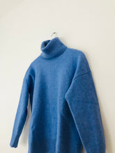 Load image into Gallery viewer, Zara Women’s Wool Roll Neck Jumper | M UK10 | Blue
