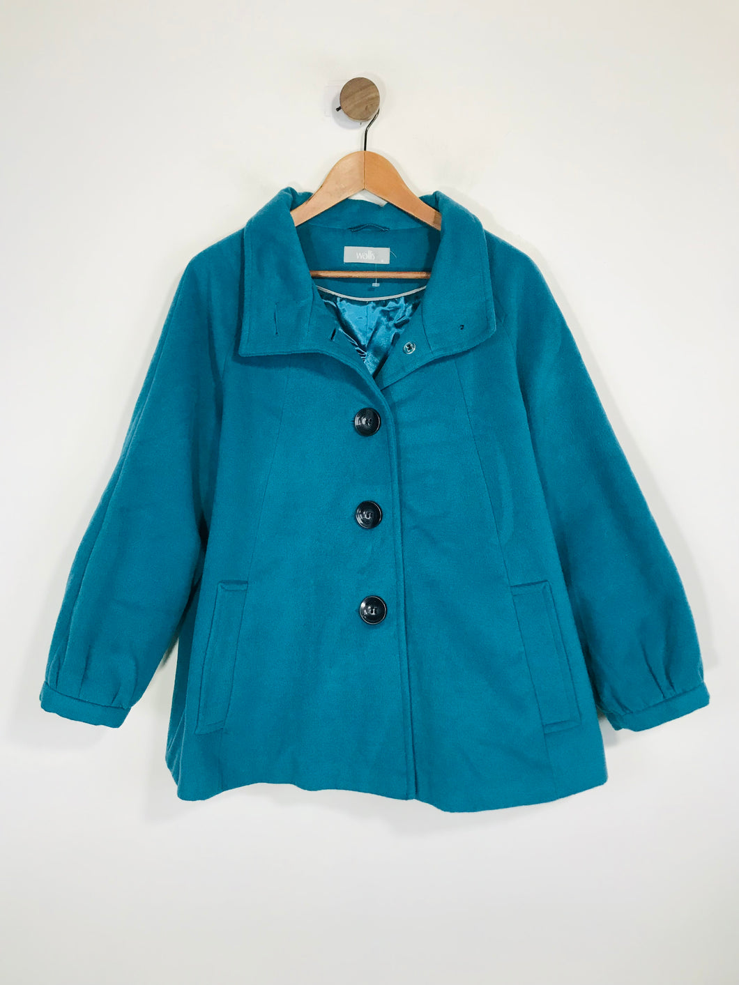 Wallis Women's Peacoat Coat | XL UK16 | Blue
