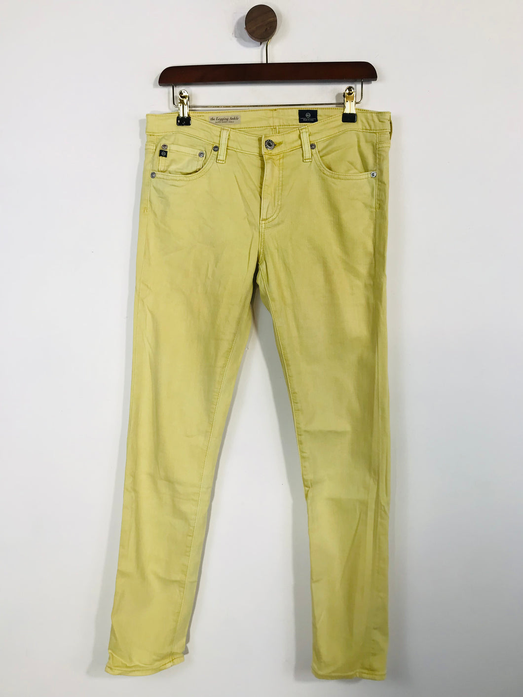 Adriano Goldschmied Women's Crop Skinny Jeans | 29 | Yellow