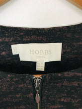 Load image into Gallery viewer, Hobbs Women&#39;s Collarless Zip-Up Blazer Jacket | UK16 | Brown
