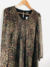 Load image into Gallery viewer, L’Atelier Women&#39;s Leopard Print Shift Dress NWT | UK8 | Brown
