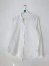 Load image into Gallery viewer, COS Women&#39;s Collarless Shirt | 44 UK16 L | White
