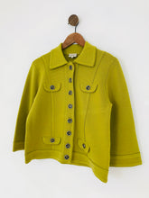 Load image into Gallery viewer, Karen Millen Women&#39;s Button Up Collared Cardigan | UK14 3 | Green
