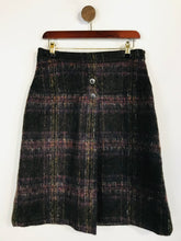 Load image into Gallery viewer, Brora Women&#39;s Wool Check Tartan A-Line Skirt | UK10 | Brown
