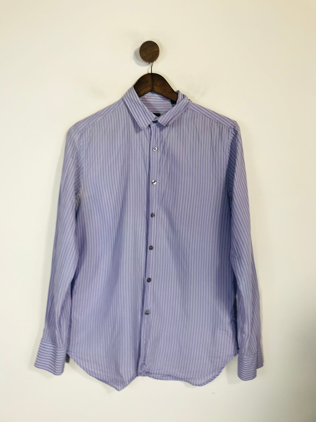 Paul Smith Men's Striped Button-Up Shirt | M | Purple