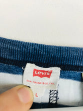 Load image into Gallery viewer, Levi’s Womens Stripe T-shirt | UK12 | Blue
