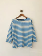 Load image into Gallery viewer, Boden Women&#39;s Striped T-Shirt | UK16 | Blue
