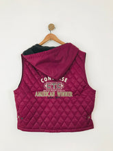 Load image into Gallery viewer, Converse All Star Women&#39;s Quilted Hooded Gilet Jacket | L UK14 | Red
