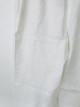 Load image into Gallery viewer, Phase Eight Women&#39;s Linen Wide Leg Chinos Trousers | UK14 | White
