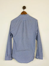 Load image into Gallery viewer, Ralph Lauren Men&#39;s Cotton Check Button-Up Shirt | S | Blue
