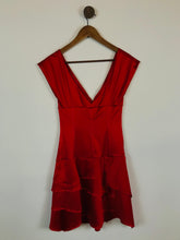 Load image into Gallery viewer, Mango Women&#39;s Ruffle Midi Dress | M UK10-12 | Red
