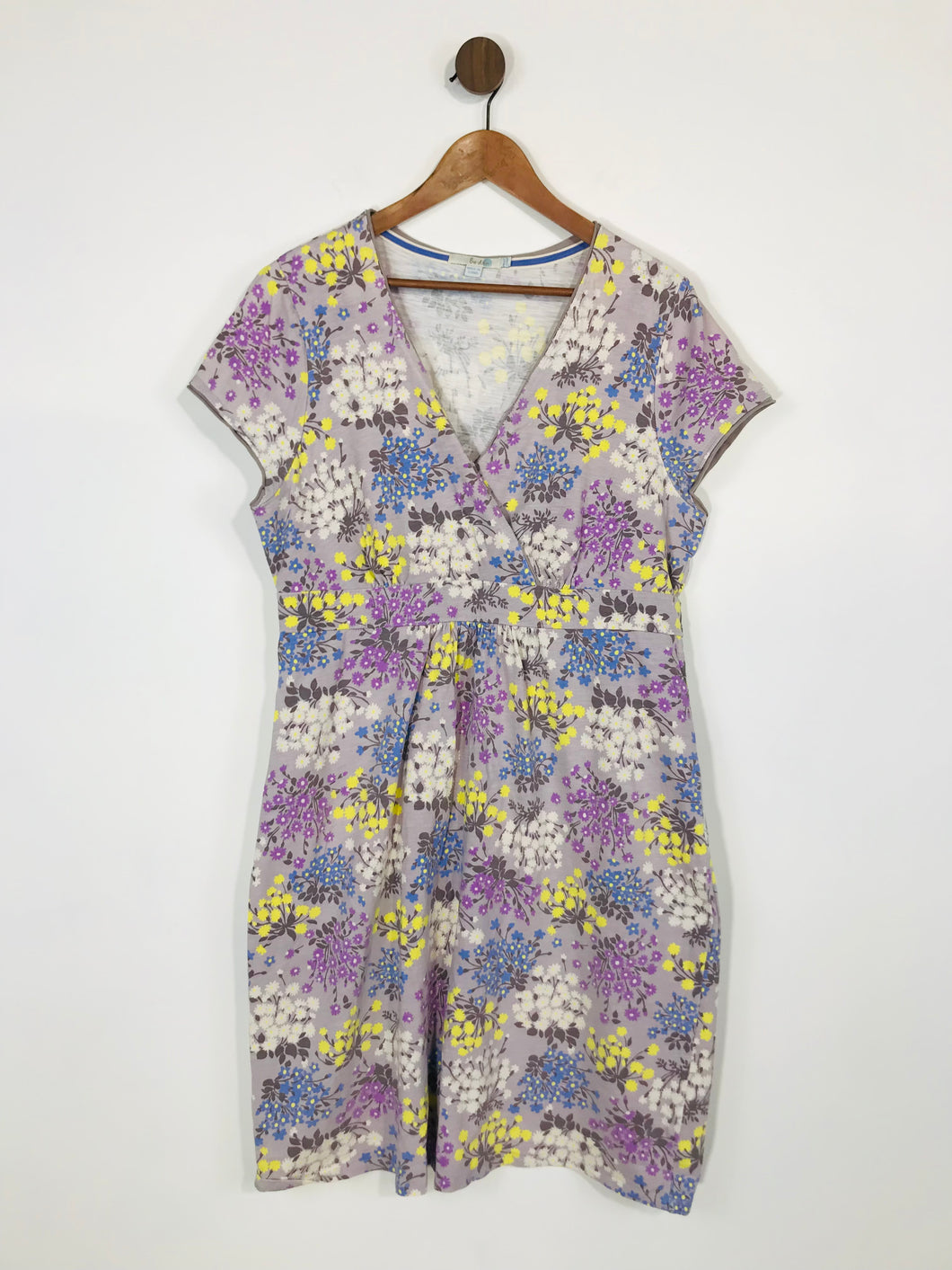 Boden Women's Floral Wrap Dress | UK18 | Purple