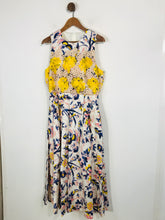 Load image into Gallery viewer, LK Bennett Women&#39;s Silk Floral Maxi Dress | UK14 | Multicoloured
