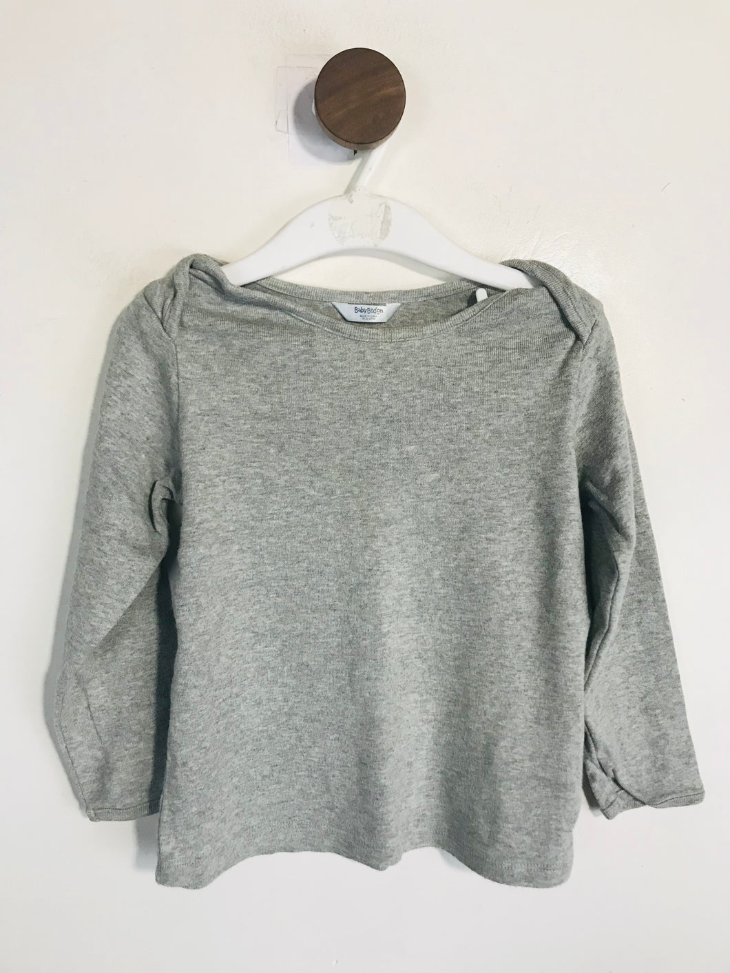 Boden Kid's Long Sleeve T-Shirt | 18-24 Months | Grey