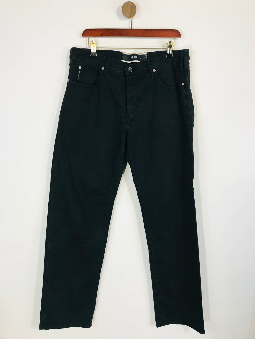 Armani Jeans Men's Straight Jeans | EU36 | Black