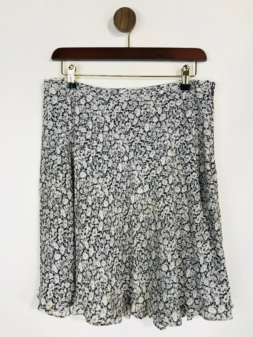 Jigsaw Women's Floral A-Line Skirt | UK10 | White