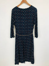 Load image into Gallery viewer, White Stuff Women&#39;s Semicircle Pattern Shift Dress | UK12 | Blue
