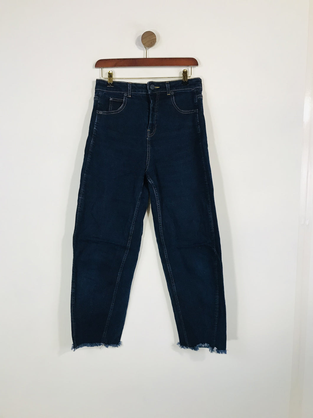Whistles Women's Crop Boyfriend Jeans | W28 UK10 | Blue