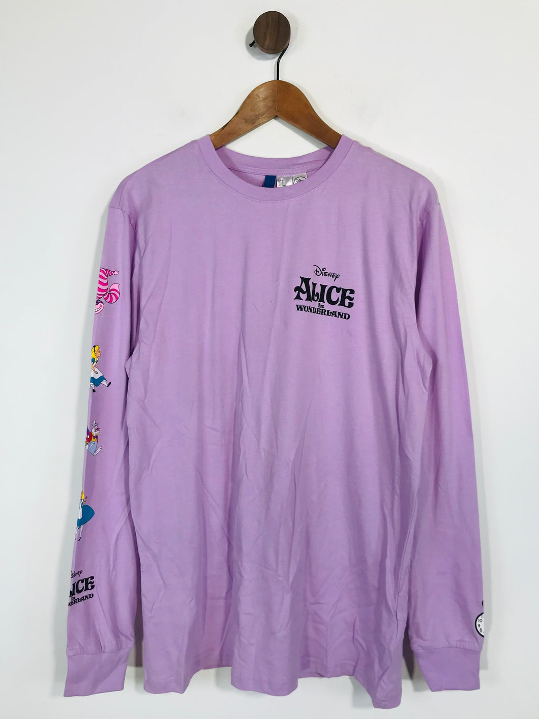 Disney Women's Cotton H&M T-Shirt | S UK8 | Purple