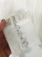 Load image into Gallery viewer, Karen Millen Women&#39;s Ruffle Textured Blouse | UK10 | White

