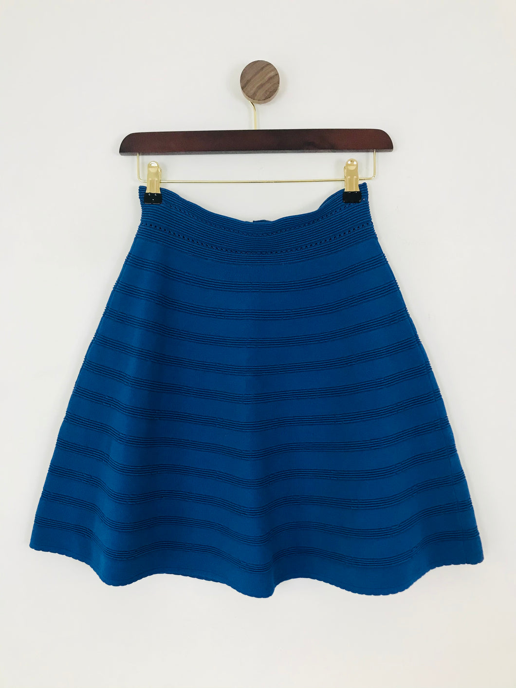 Sandro Women’s Knit Aline Mini Skirt | UK8 1 | Blue