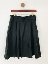 Load image into Gallery viewer, Fat Face Women&#39;s Cotton Pleated A-Line Skirt | UK10 | Black
