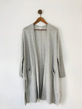 Load image into Gallery viewer, The White Company Lounge Women’s Long Wool Cardigan | M UK12 | Grey
