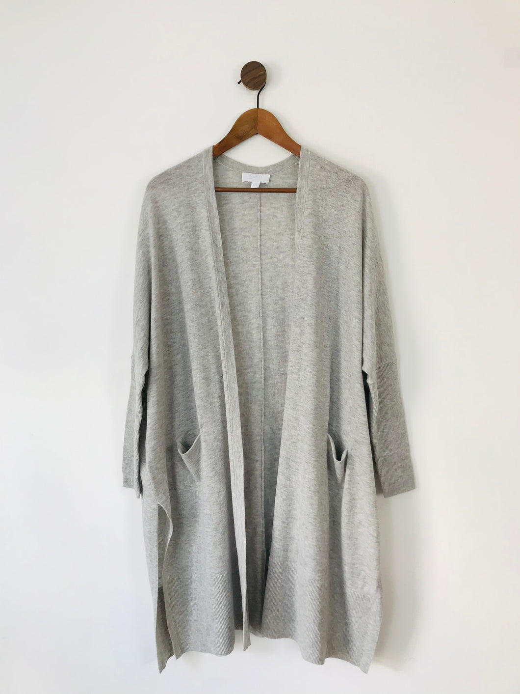 The White Company Lounge Women’s Long Wool Cardigan | M UK12 | Grey