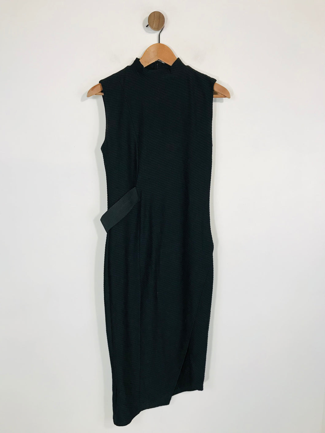 Asos Women's Ribbed Midi Dress | UK10 | Black