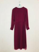 Load image into Gallery viewer, Boden Womens Button up Maxi Aline Dress | UK 12 | Burgundy Red

