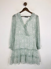 Load image into Gallery viewer, Dusk Women&#39;s Ruffle Mini Dress | UK10 | Green
