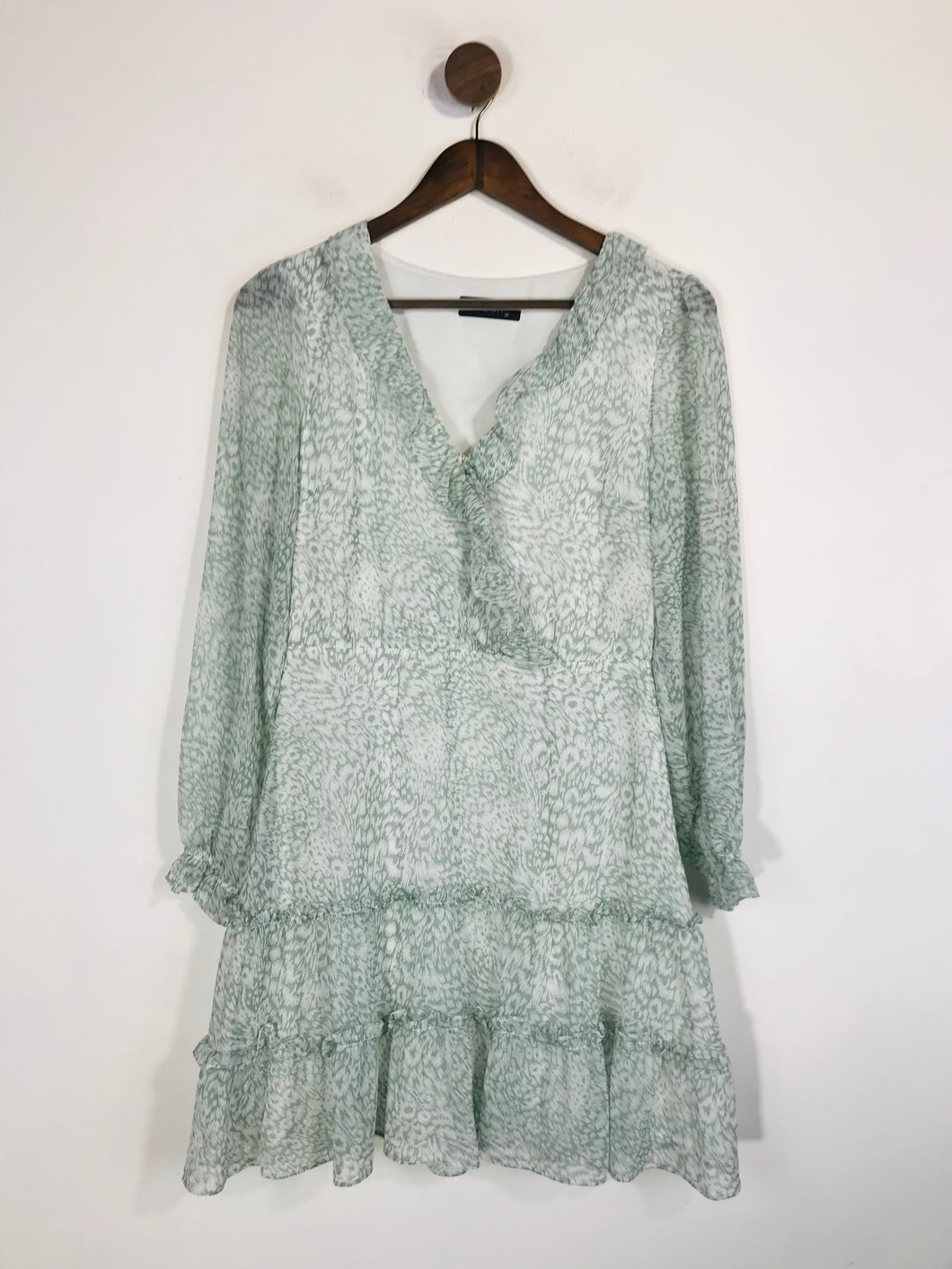 Dusk Women's Ruffle Mini Dress | UK10 | Green