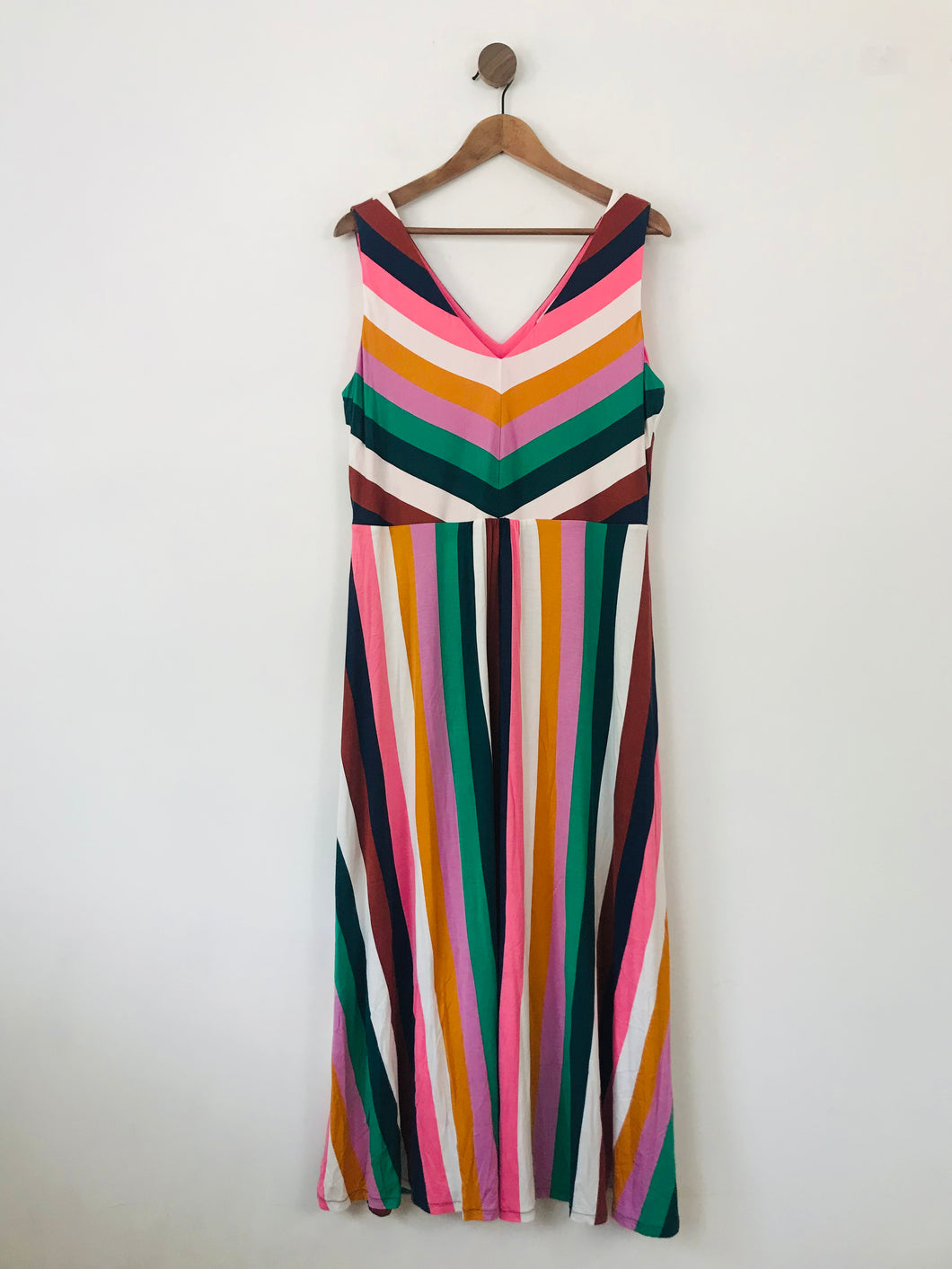 Boden Women's Striped Maxi Dress | UK16 | Multicolour