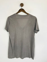 Load image into Gallery viewer, Zara Women&#39;s V-Neck T-Shirt | M UK10-12 | Grey
