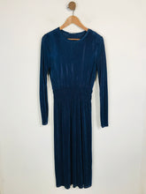 Load image into Gallery viewer, Zara Women&#39;s Long Sleeve Pleated A-line Dress | M UK10-12 | Blue
