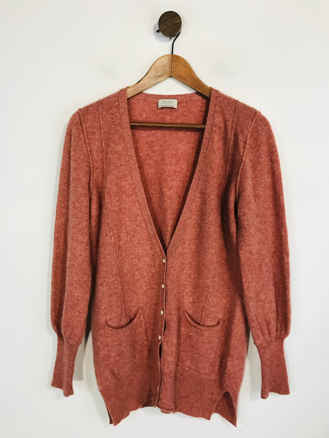 Wrap Women's Cashmere Cardigan | UK12 | Pink