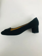 Load image into Gallery viewer, Peter Kaiser Women&#39;s Suede Embellished Heels | UK6 | Black
