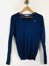 Load image into Gallery viewer, Crew Clothing Co. Women&#39;s V-Neck Jumper | UK10 | Blue
