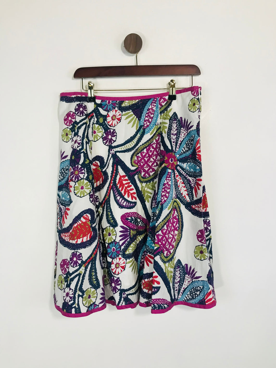 Boden Women's Floral A-Line Skirt | UK12 | Multicoloured