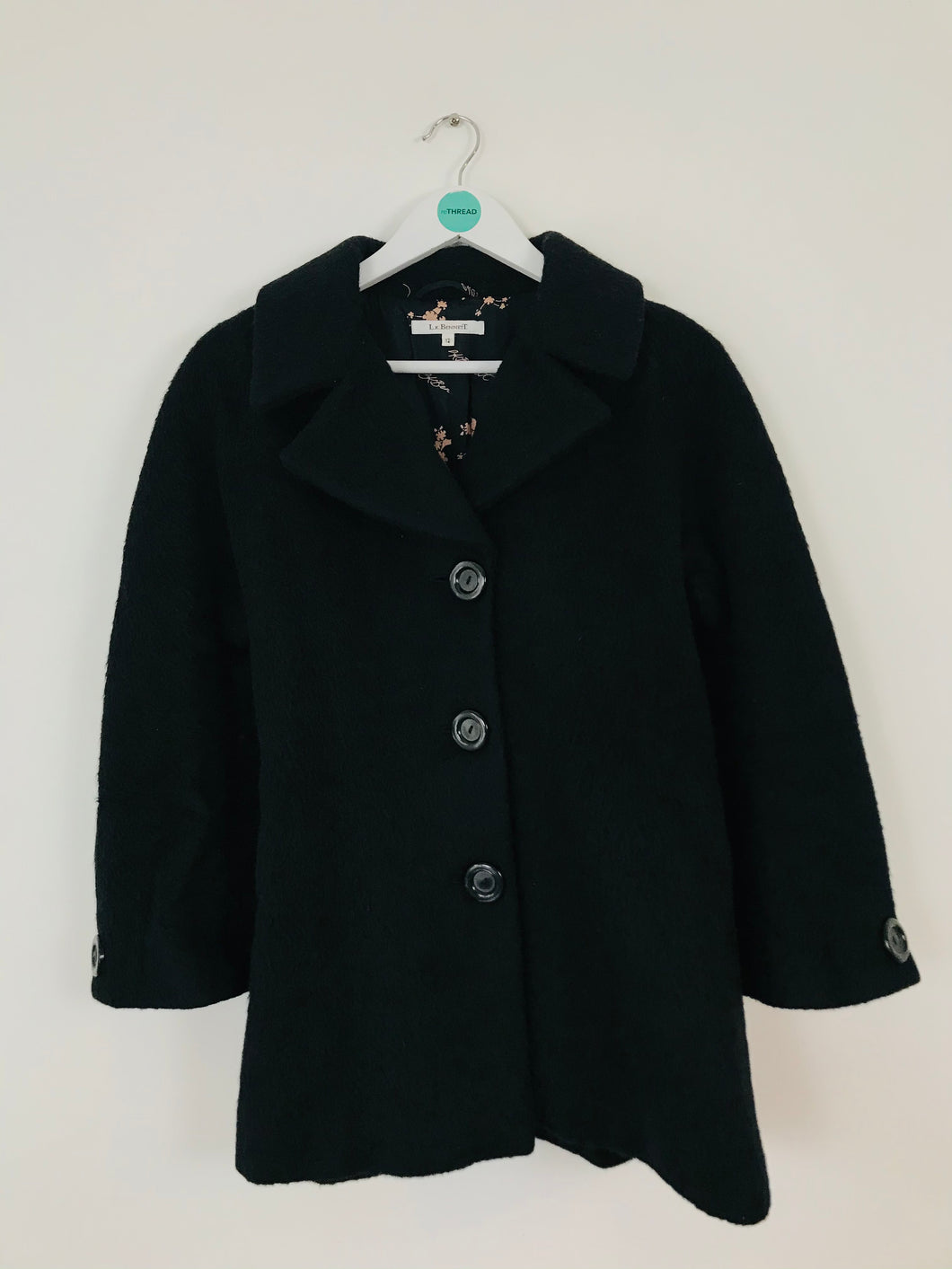 L.K.Bennett Women’s Wool Overcoat | UK12 | Black