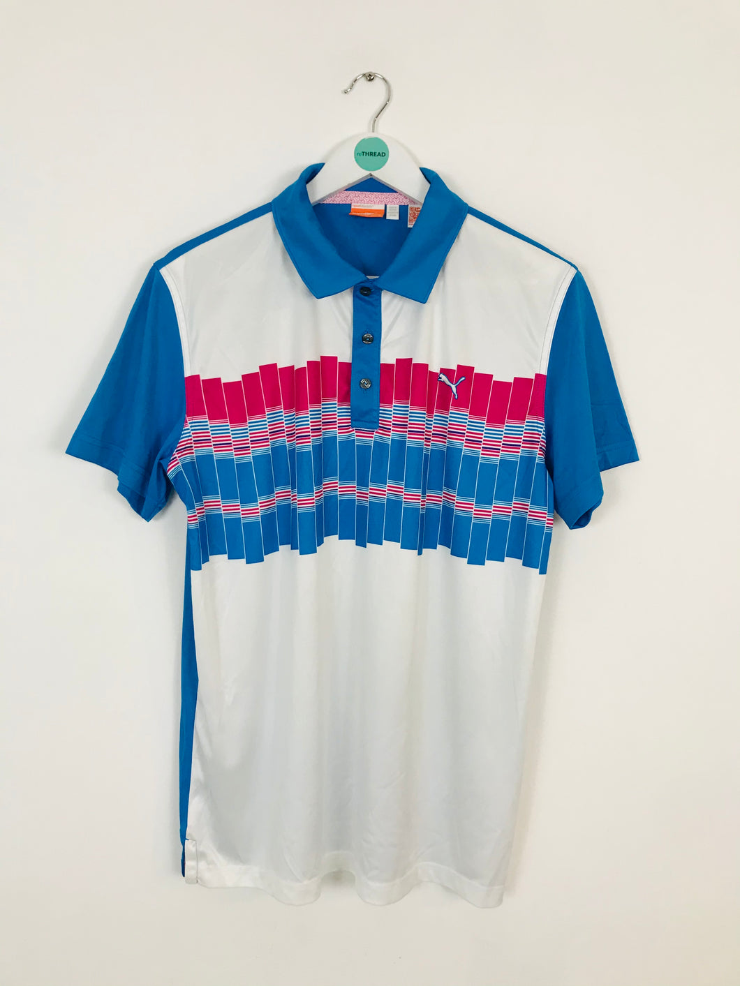Puma Men’s Sports Retro Polo Top Shirt | M | Blue