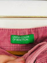 Load image into Gallery viewer, United Colors of Benetton Women’s Slim Corduroy Trousers | UK8 | Pink
