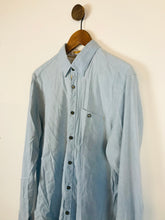 Load image into Gallery viewer, Ted Baker Men&#39;s Linen Blend Long Sleeve Button-Up Shirt | 5 XL | Blue
