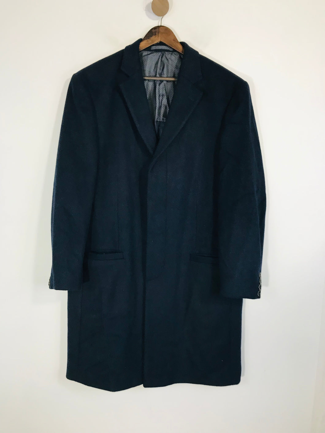 M&S Marks and Spencer Men's Overcoat Coat | XL | Blue