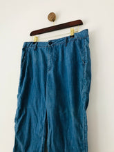 Load image into Gallery viewer, Hush Women&#39;s Relaxed Chambray Trousers NWT | UK12 | Blue
