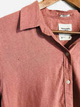 Load image into Gallery viewer, Abercrombie &amp; Fitch Women&#39;s Linen Button-Up Shirt | M UK10-12 | Pink
