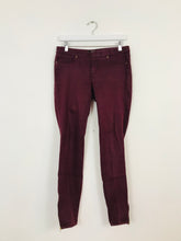 Load image into Gallery viewer, Zara Women’s Jeggings Jeans Leggings | 38 UK10 | Burgundy Red
