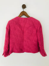 Load image into Gallery viewer, Minuet Women&#39;s Tweed Blazer Jacket | UK10 | Pink
