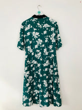 Load image into Gallery viewer, Sosandar Women’s Floral Button Up Midi Shirt Dress | UK16 | Green
